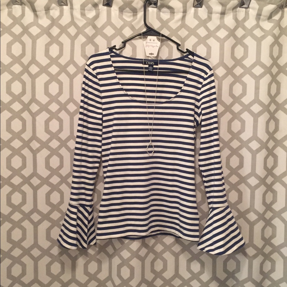 Chaps by Ralph Lauren LS top๐ - Picture 4 of 8